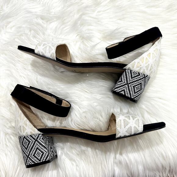 Anthropologie Ankle Strap Block Heel Sandal Sz 8.5 - Picture 4 of 9